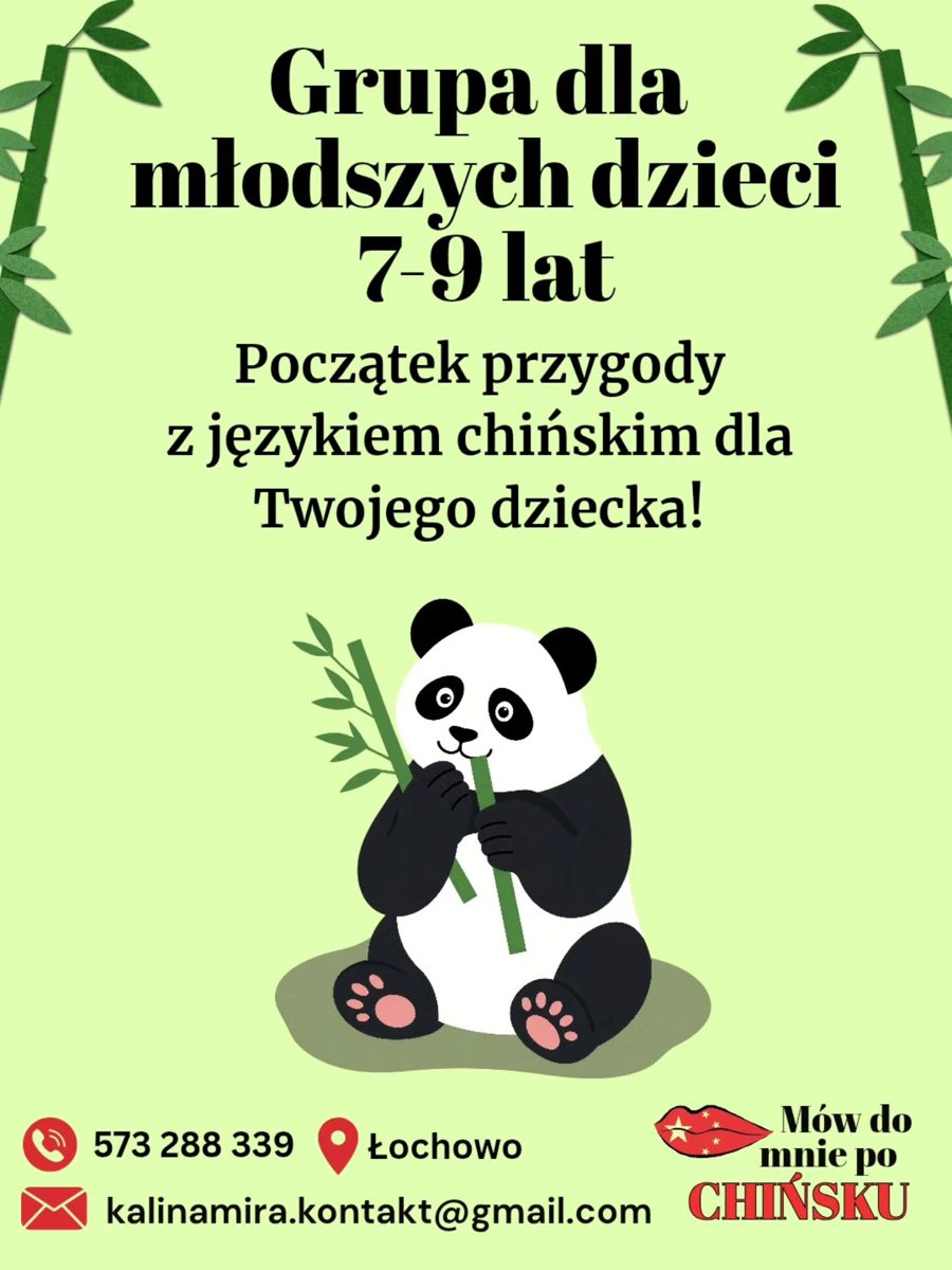 Grupa dla młodszych dzieci 7–9 lat – plakat