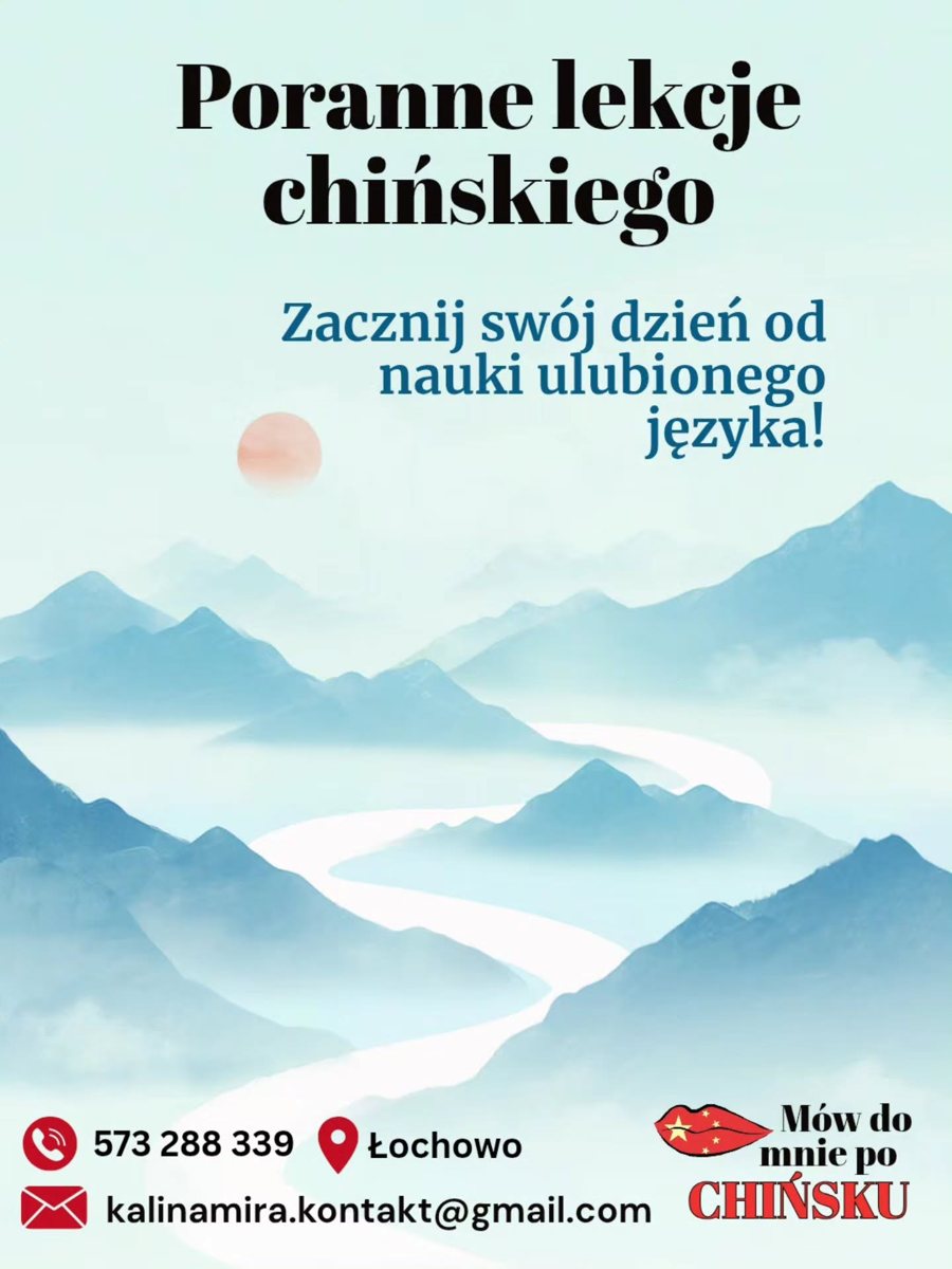 Poranne lekcje chińskiego – plakat